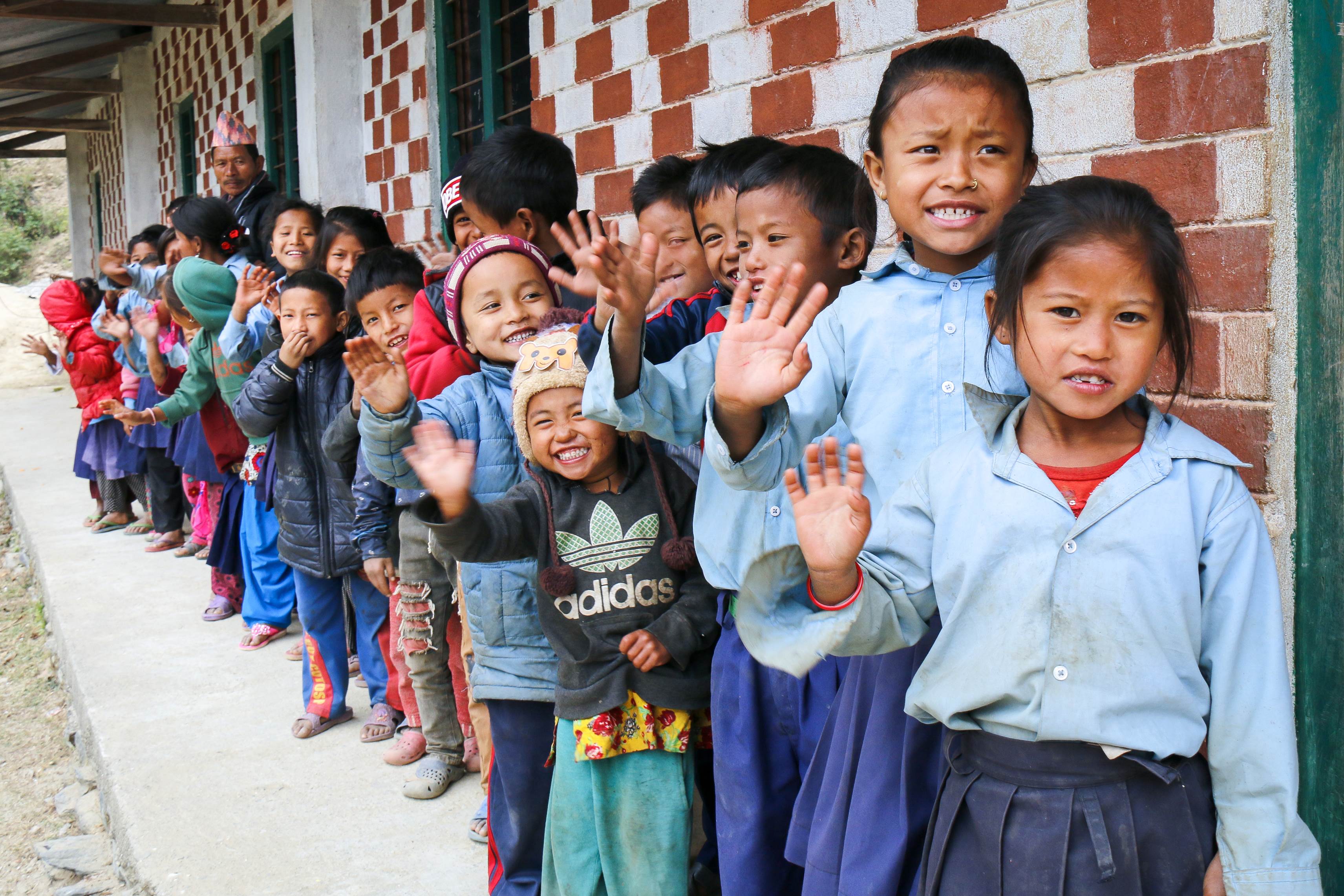 School kids in Nepal