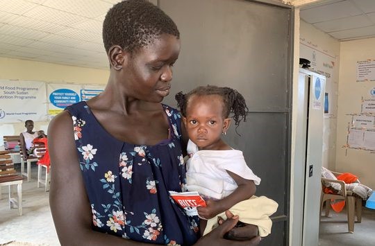  first time mother, Hellen, from South Sudan, was relieved her daughter has fully recovered.