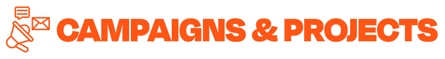 Campaigns and projects
