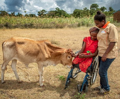 Wavinya, a girl with disability from kenya