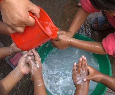 Washing hands