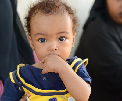 10-month-old Muna was identified as malnourished.