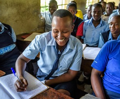 16 years old Janet escaped child marriage and is happy to be in school now