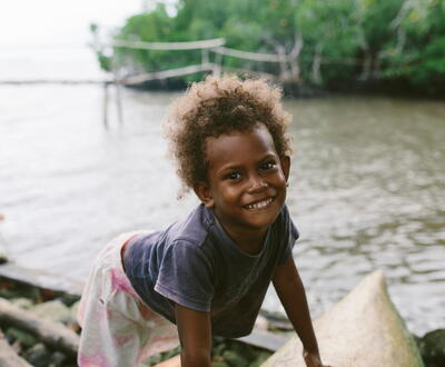 Child in the Solomon Islands
