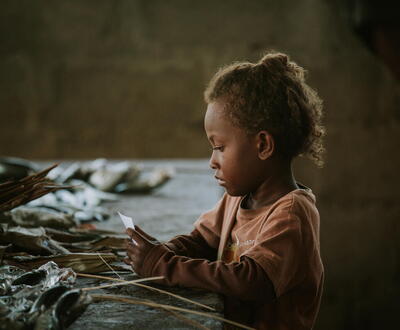 Child in the Solomon Islands