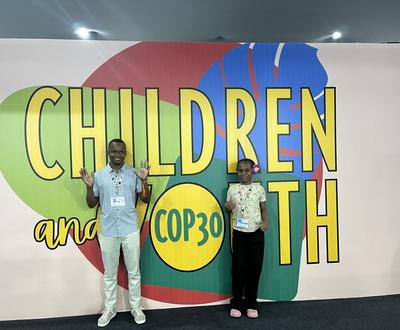 Abasi and Lynthia at COP30