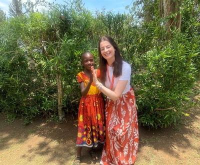 Christina and Doreen in Uganda