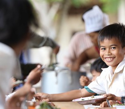 Kids are eating