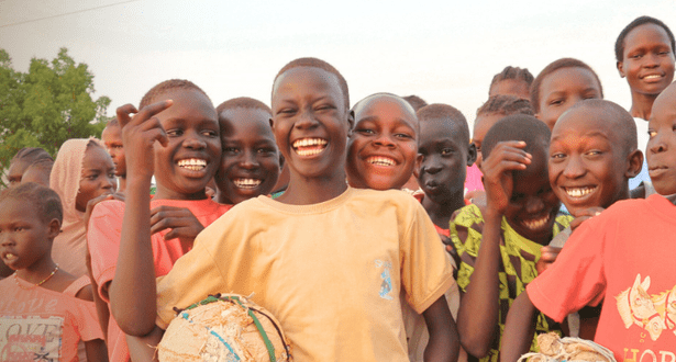 smiling children sudan