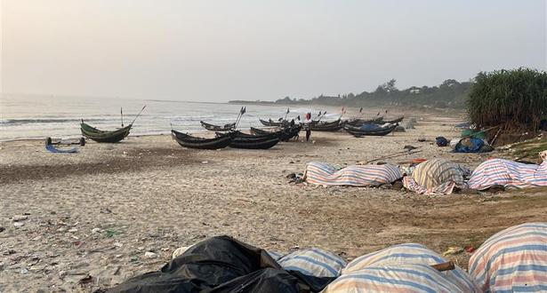 Fishing boats in Cua Tung