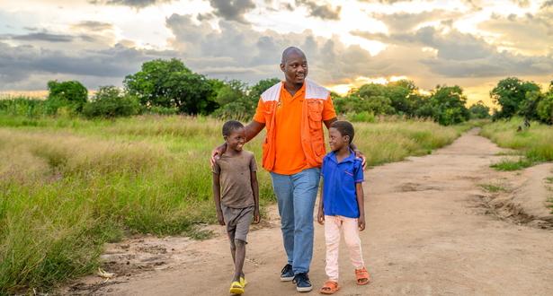 World Vision Malawi Staff Play with Children