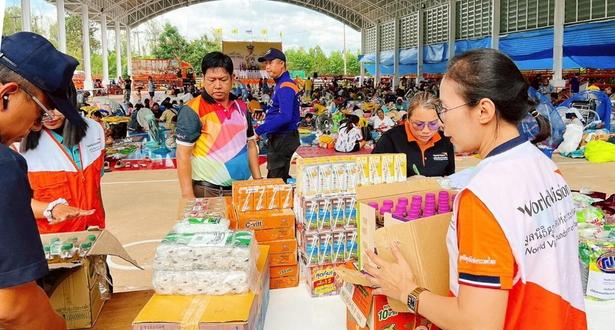 Nannapat Sanuanram, along with a team from World Vision Thailand