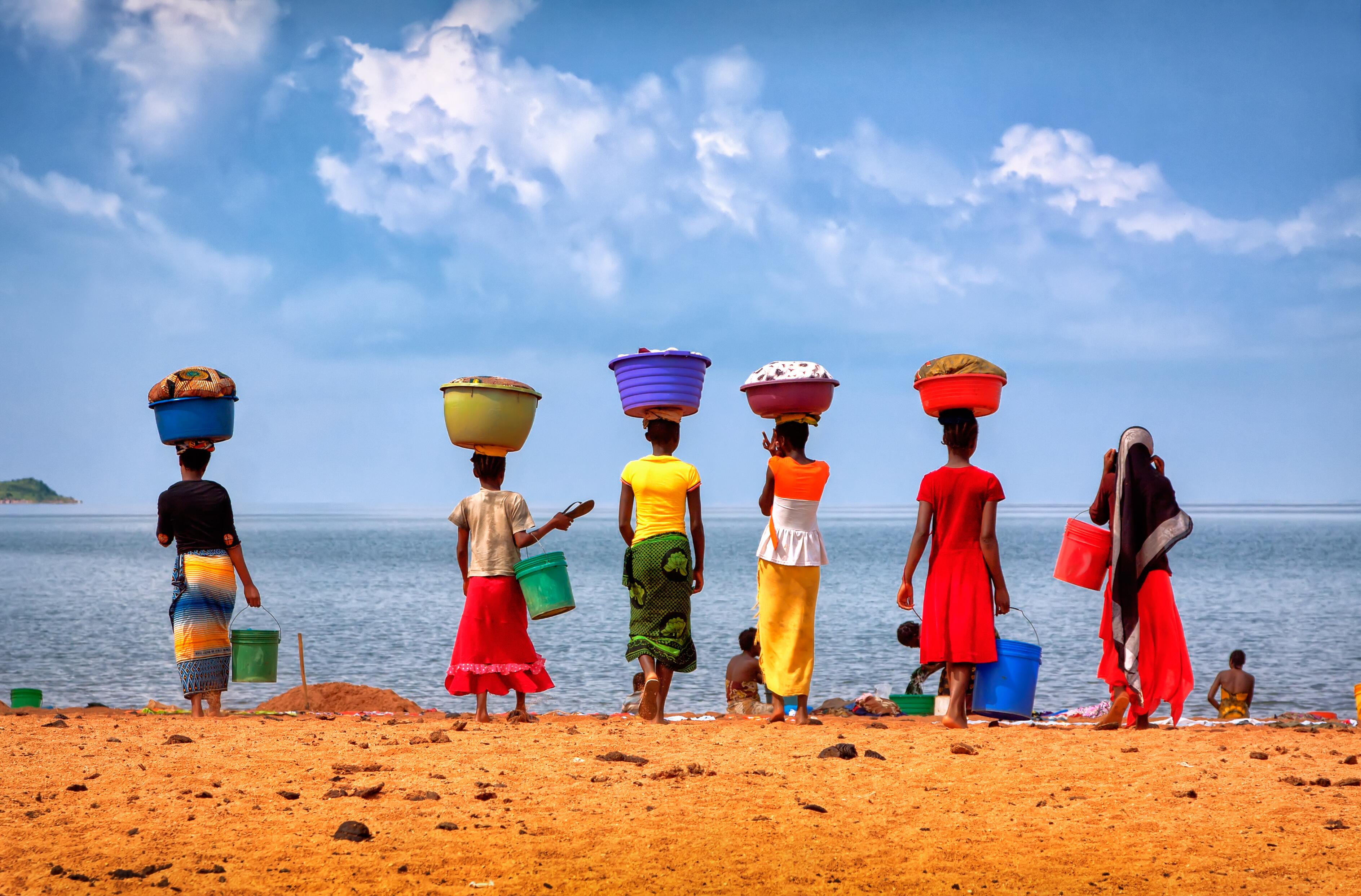 Women in local dress, Tanzania