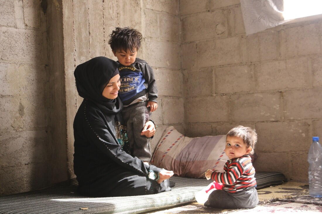 Iman and her children
