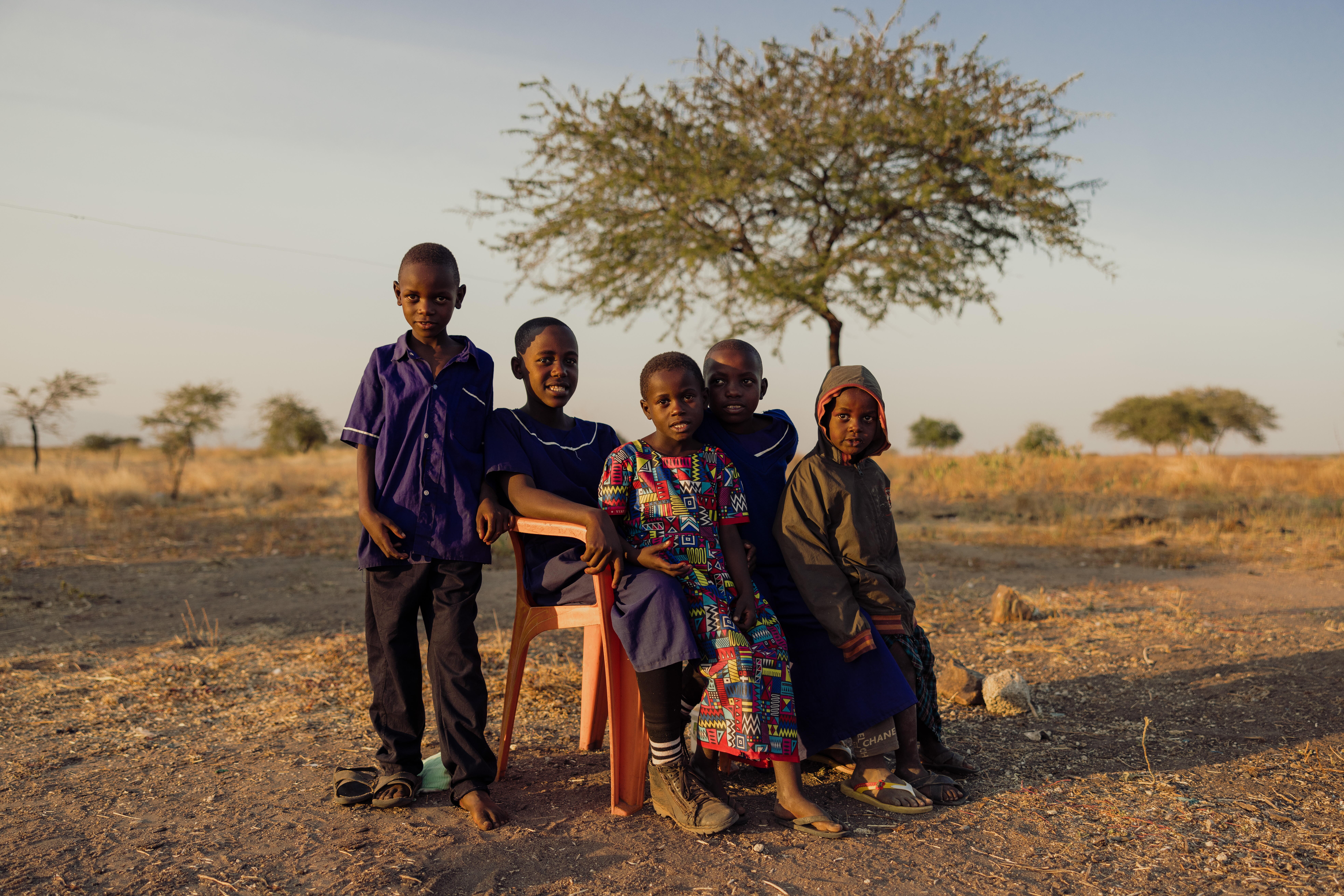 Group of Tanzanian children