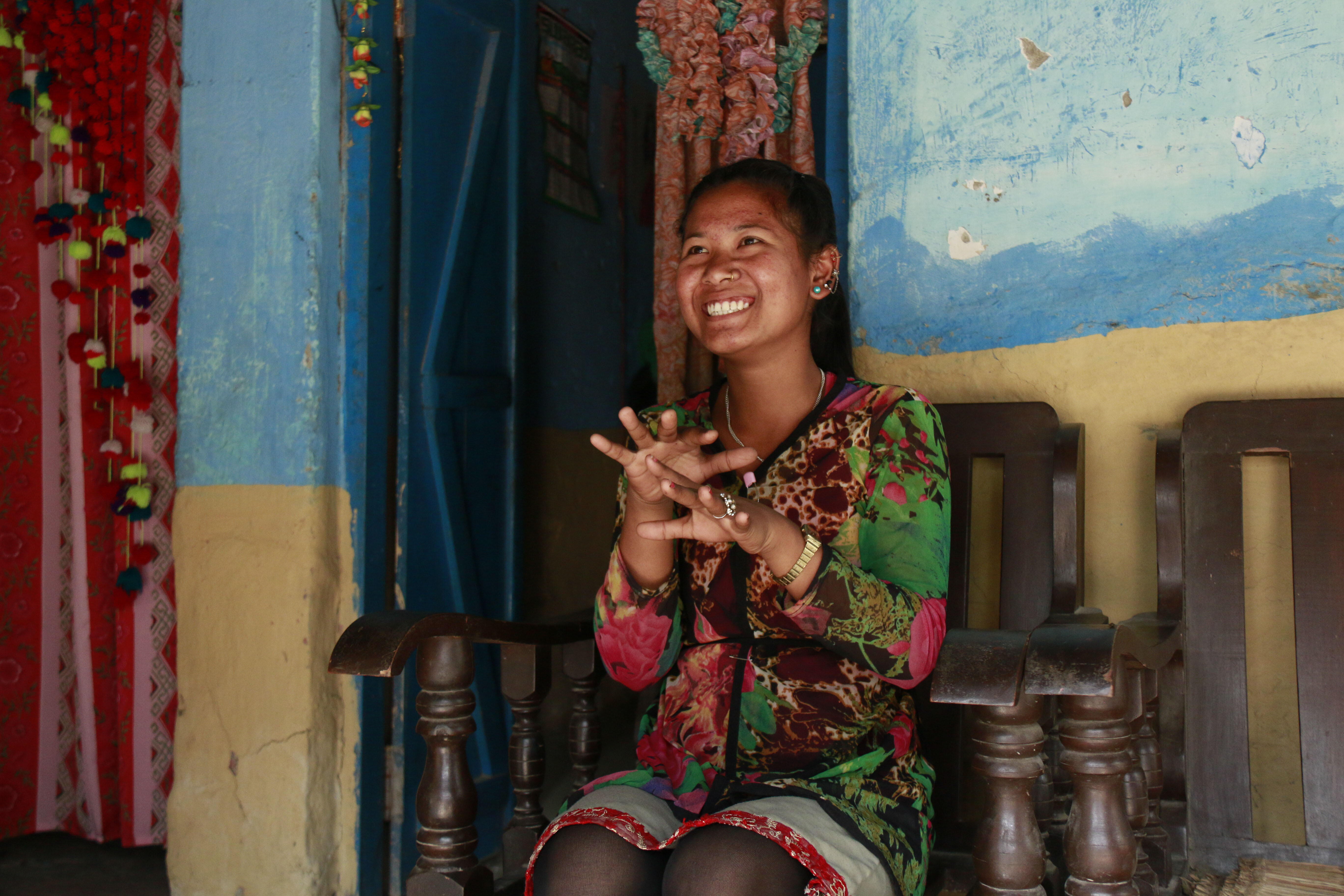 Kabita smiling