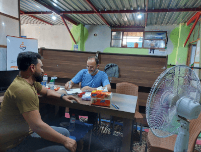 Hudhayfah’s caregiver at the centre