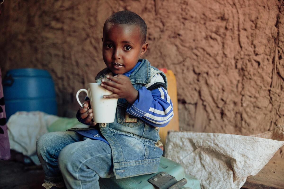 Nuredin escaped death. But every 11 seconds a child dies because of hunger.