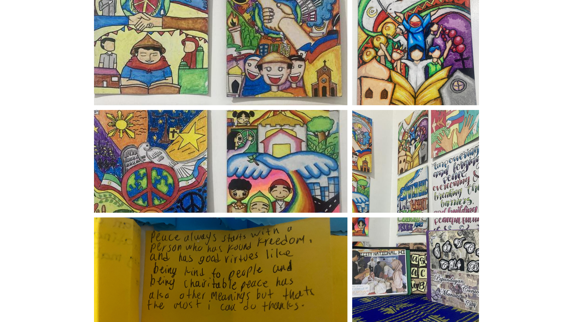 Collage of children's posters