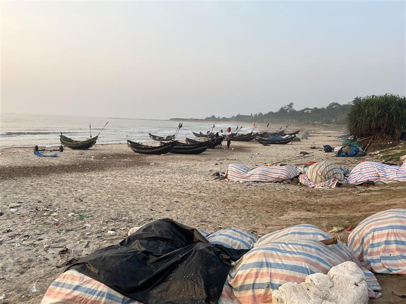 Fishing boats in Cua Tung