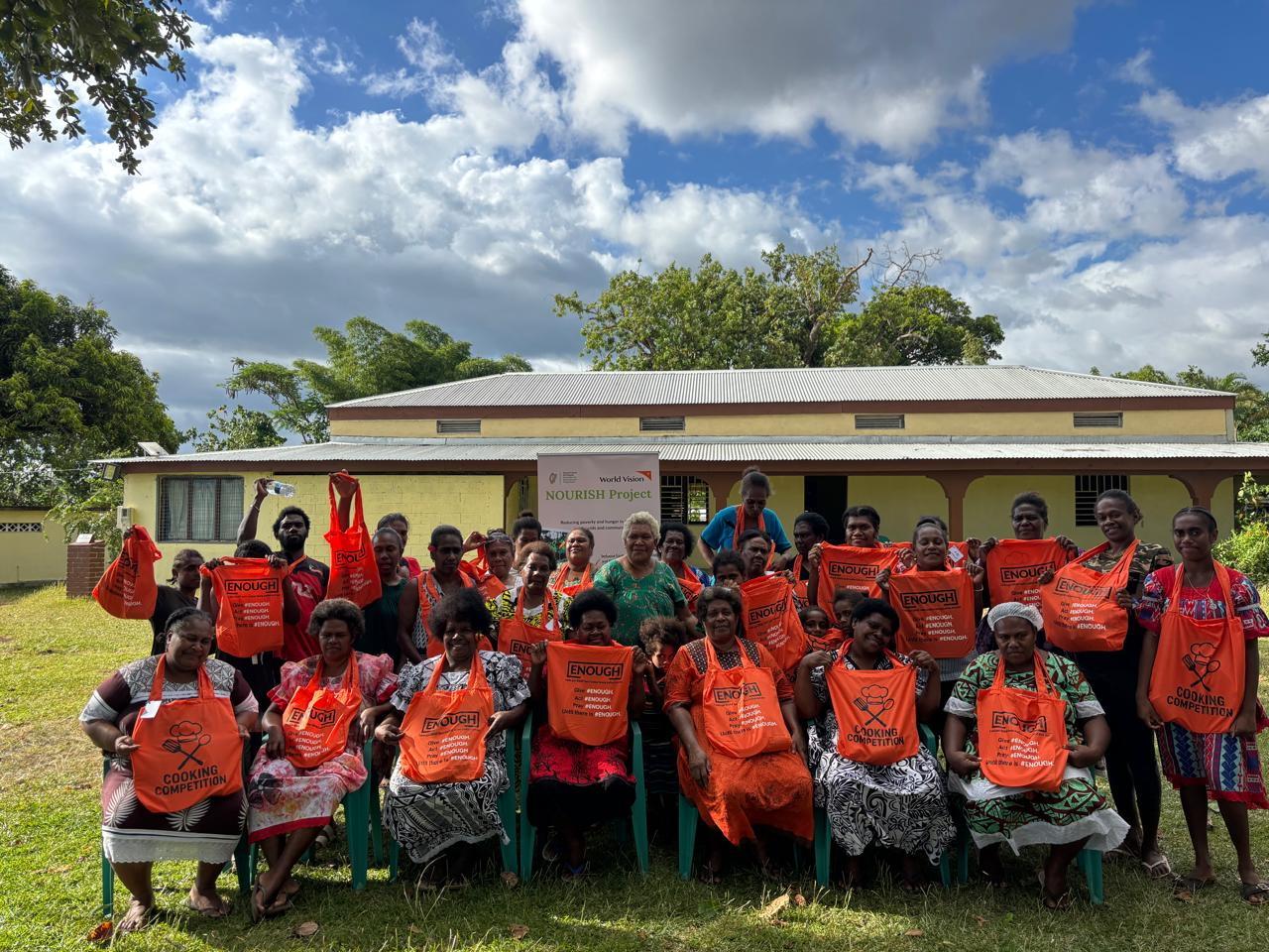 Agnes with other community members involved with NOURISH