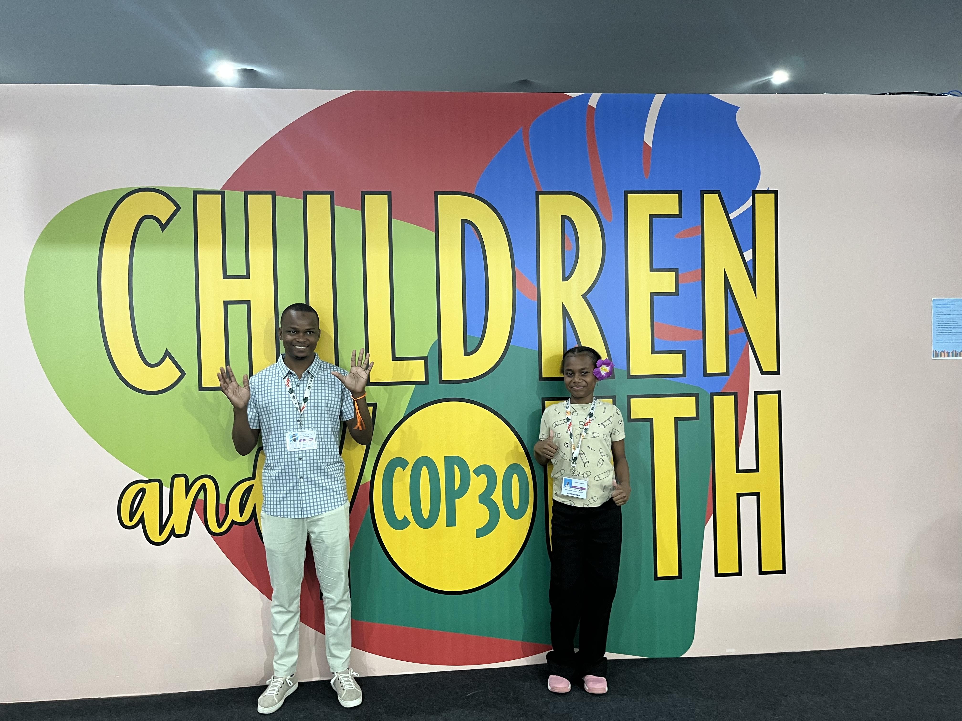 Abasi and Lynthia at COP30
