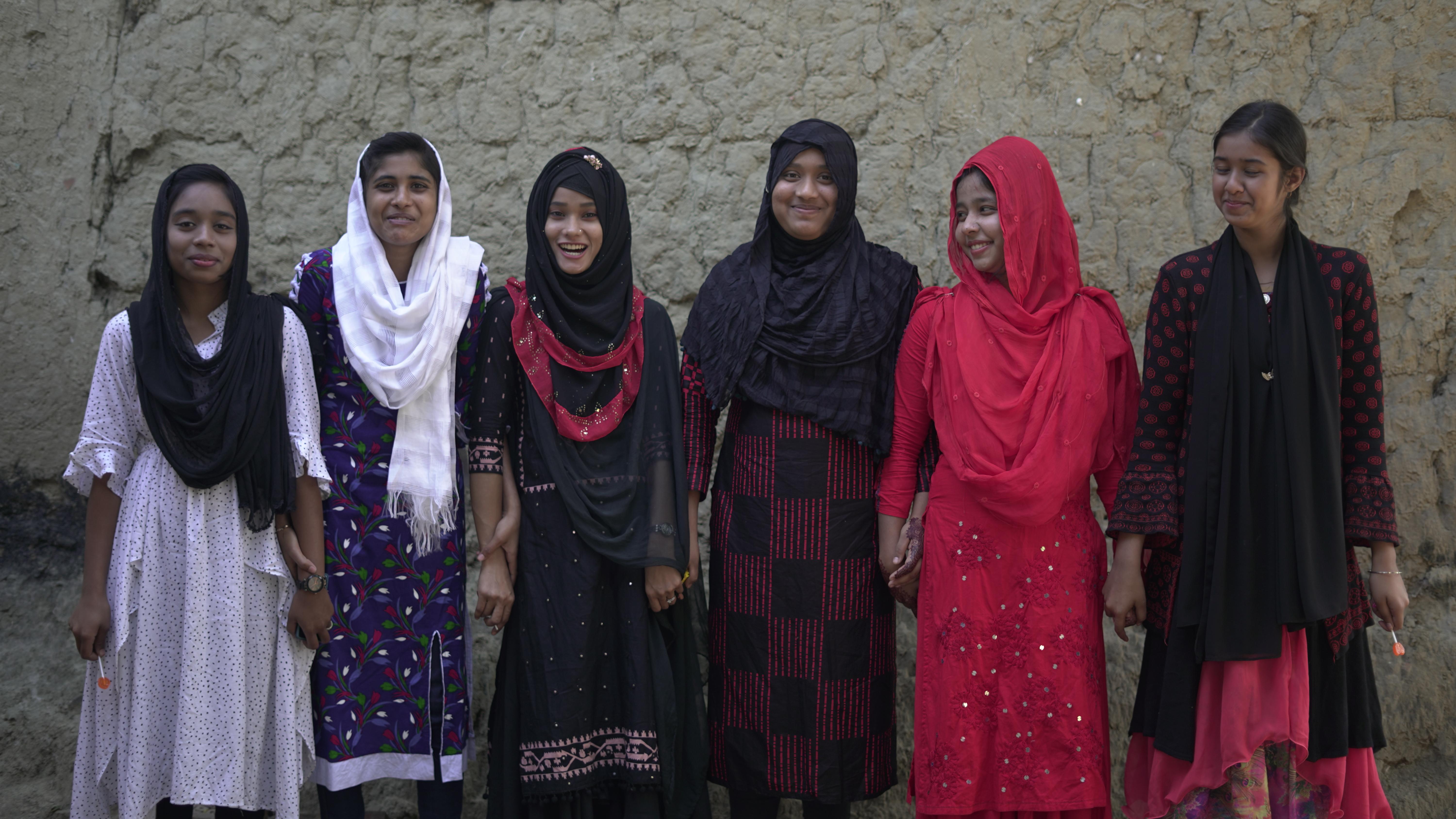Group of Bangladesh girls