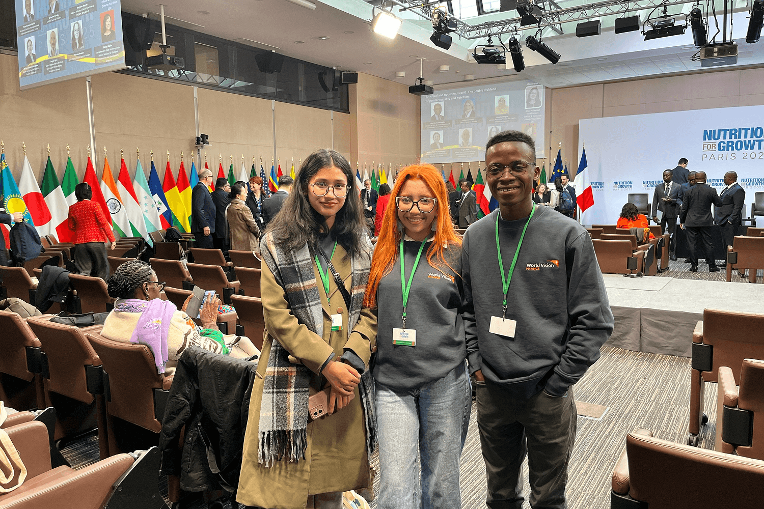 Sunischita Salome and Williams at Nutrition for Growth Summit