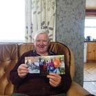 Rodger sharing photos with his sponsored child, Faith Linda (Uganda 2025), and his previous sponsored child, Christine (Uganda 2015)