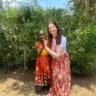 Christina and sponsored child Doreen